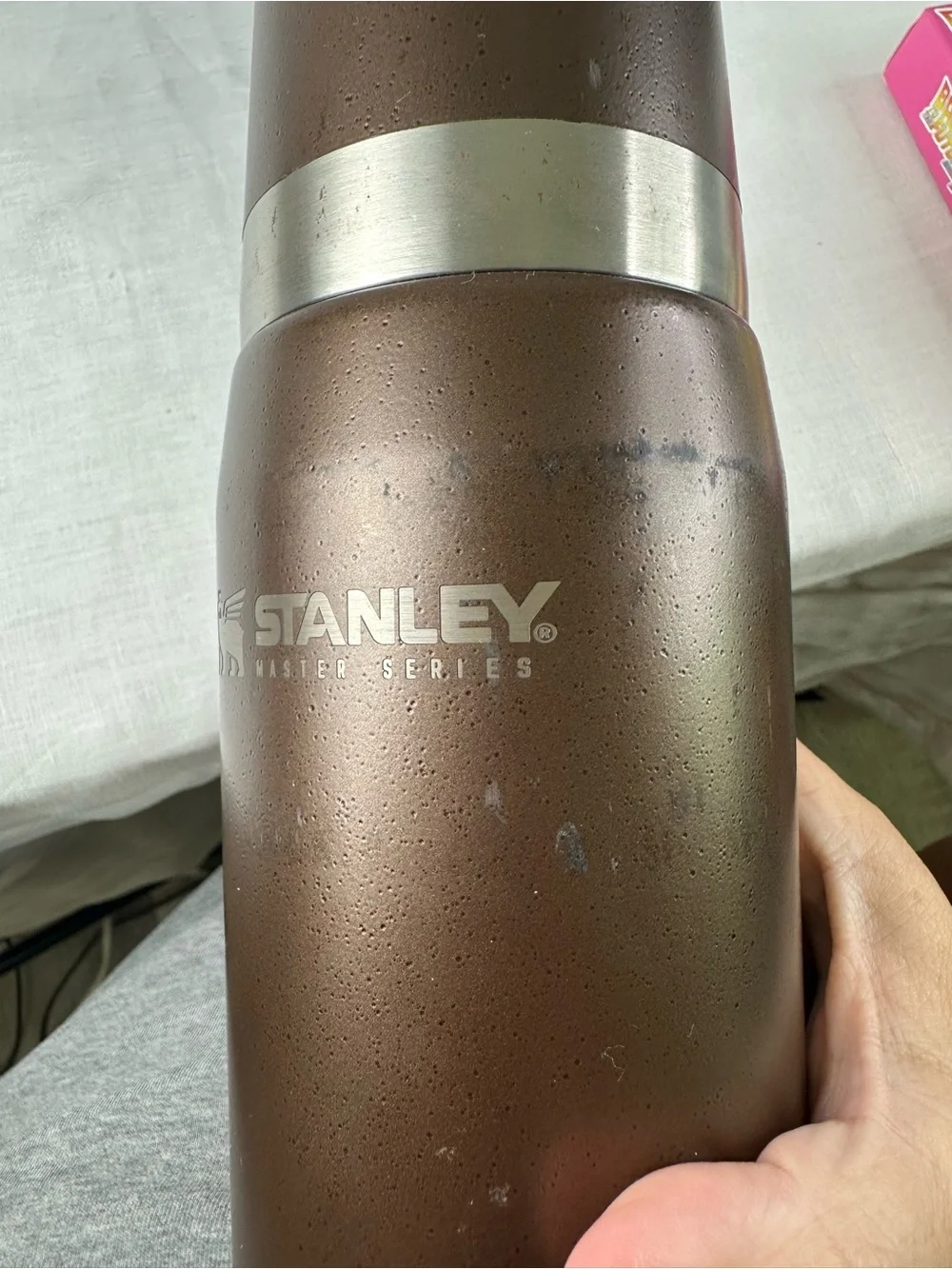 Stanley Brown Unbreakable Vacuum Bottle with Stainless Trim - Picture 7 of 12